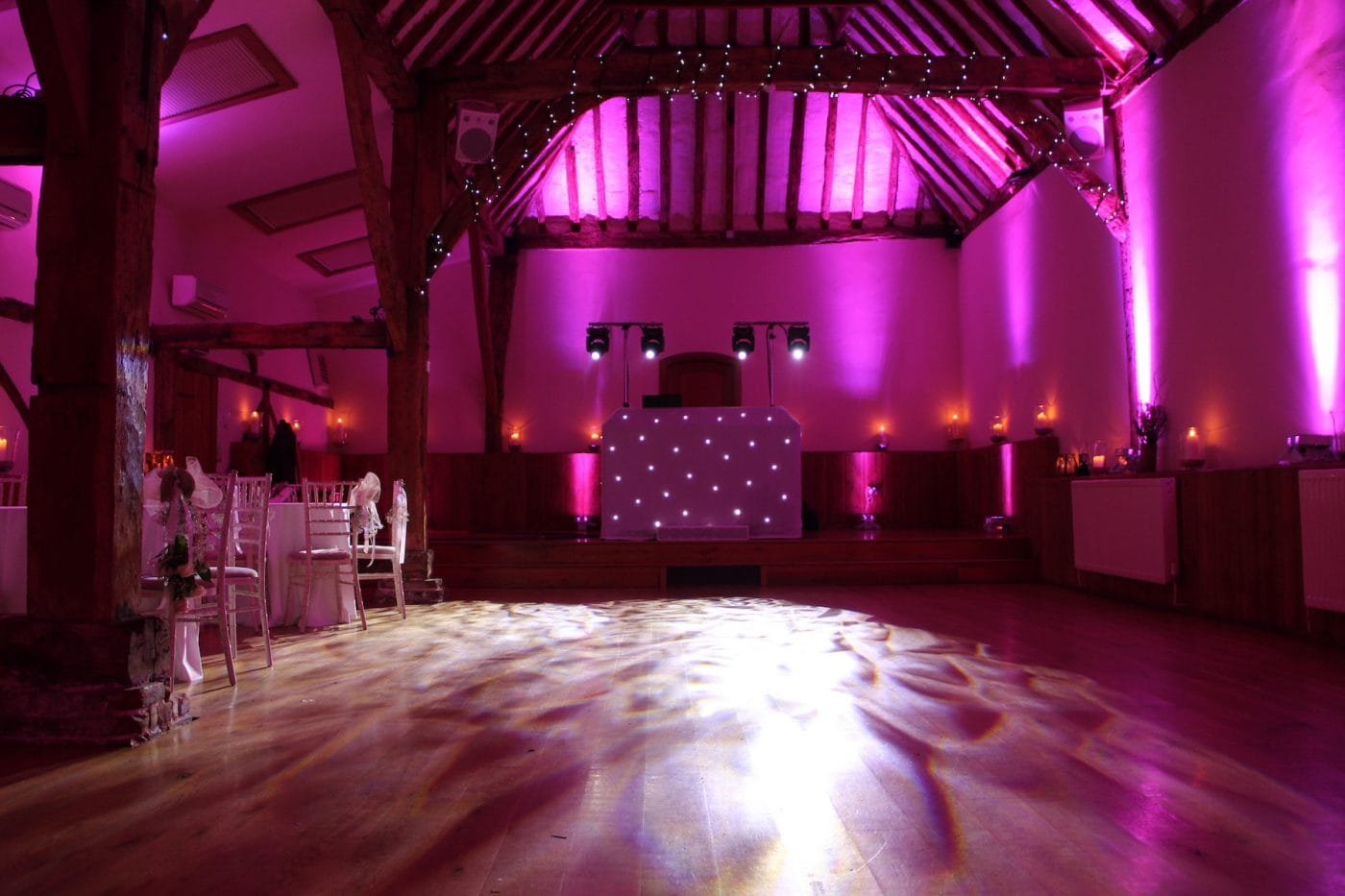 Sussex DJ Company uplights setup